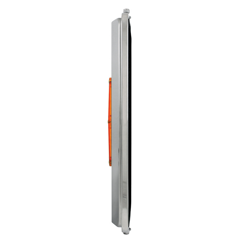 Espejo West Coast de acero inoxidable con 18 LED de 7" x 16" - calentado (a granel)