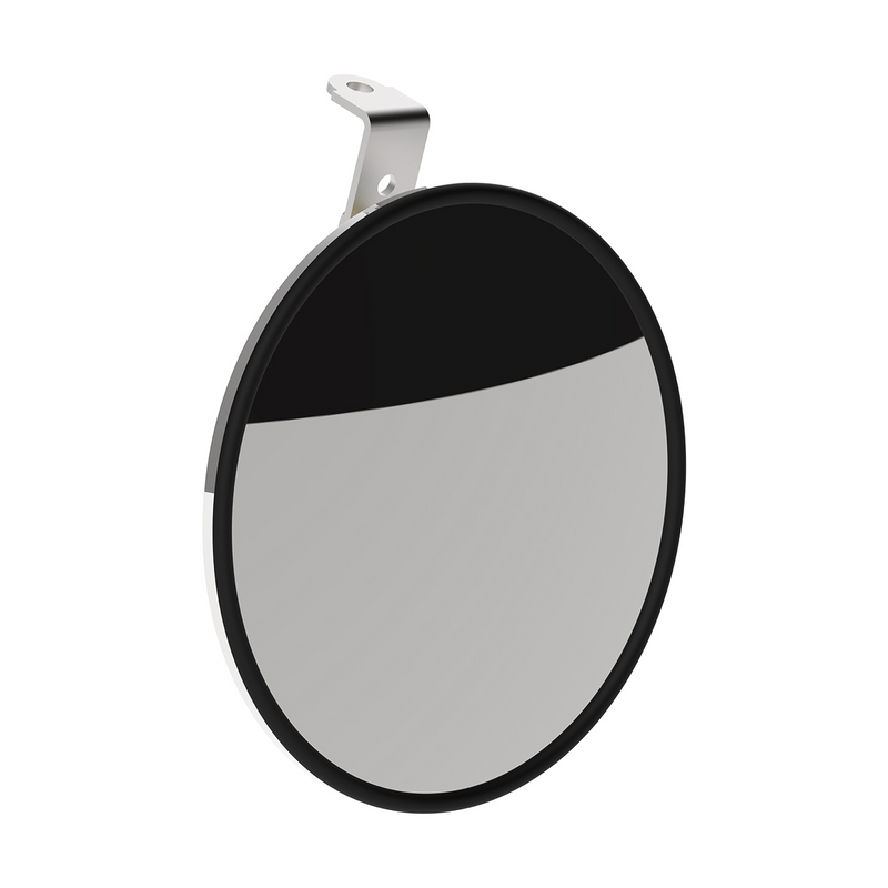8-1/2" Stainless Steel Convex Mirror With LED - Driver