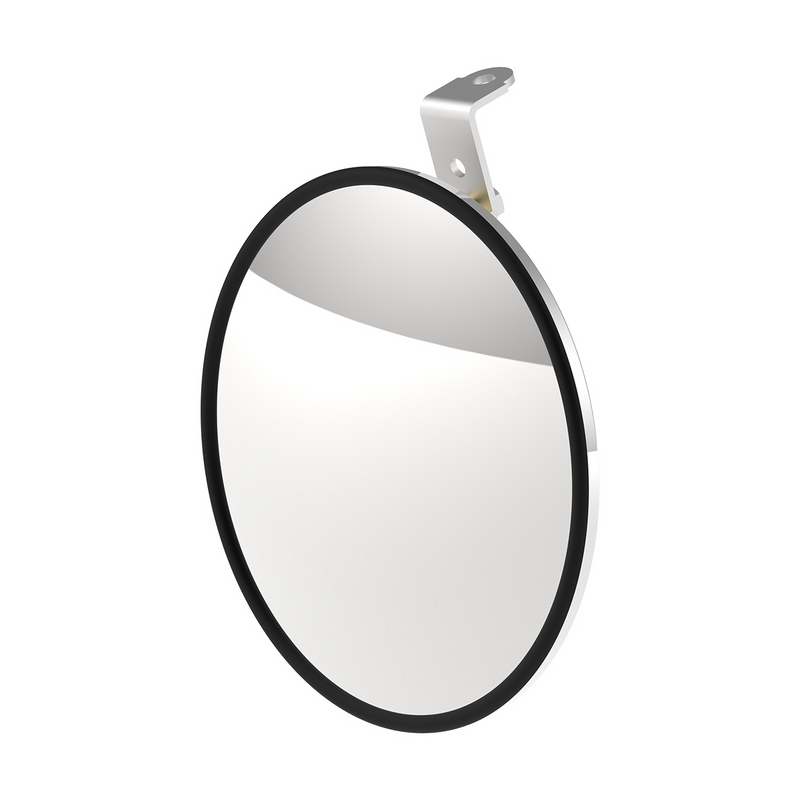 8-1/2" Stainless Steel Convex Mirror With LED - Driver
