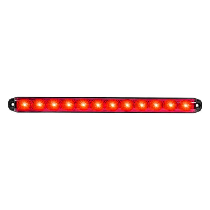 Black 87046 15" SMART DYNAMIC SPYDER RED/RED 12 LED LIGHT BAR 16" LIGHT BAR
