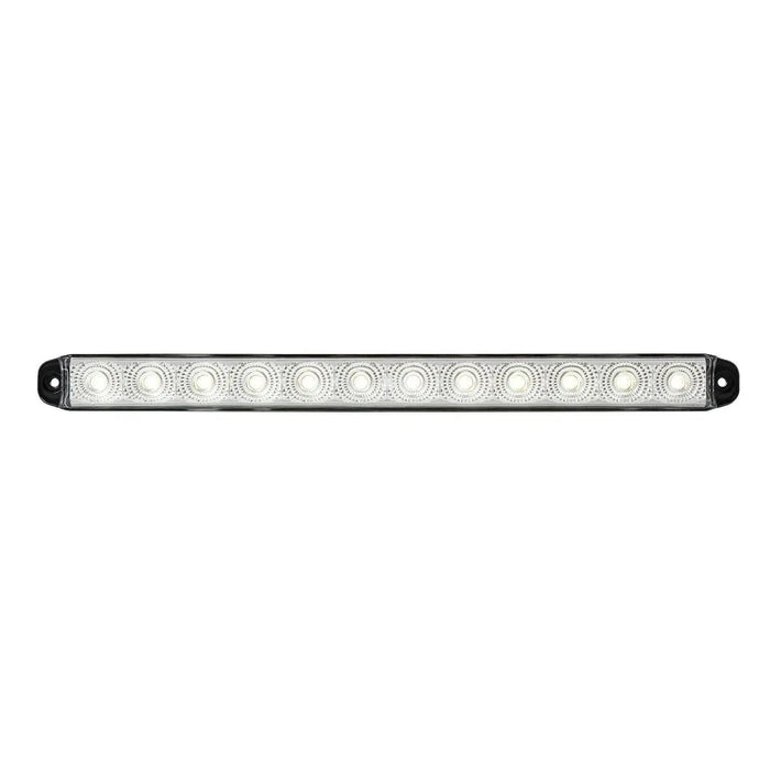 Light Gray 87047 15" SMART DYNAMIC SPYDER WHITE/CLEAR 12 LED LIGHT BAR (NON-SEQ.) 16" LIGHT BAR