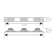 87096 Small Rectangular Identification Bar Light