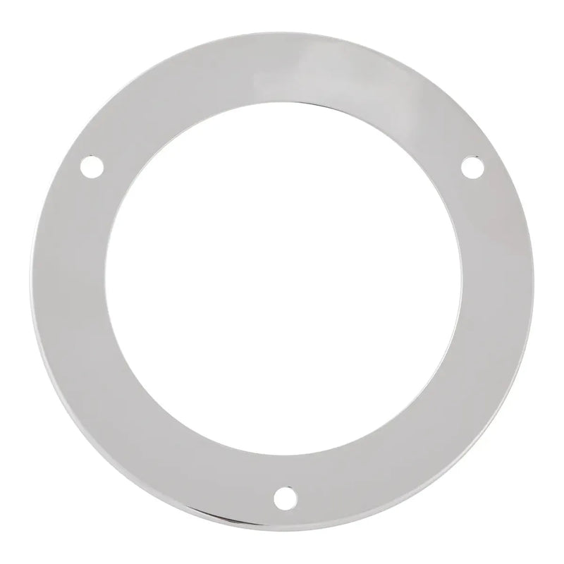 #87144 Stainless Steel Security Ring for 4â€³ Round Light chrome ring Gray