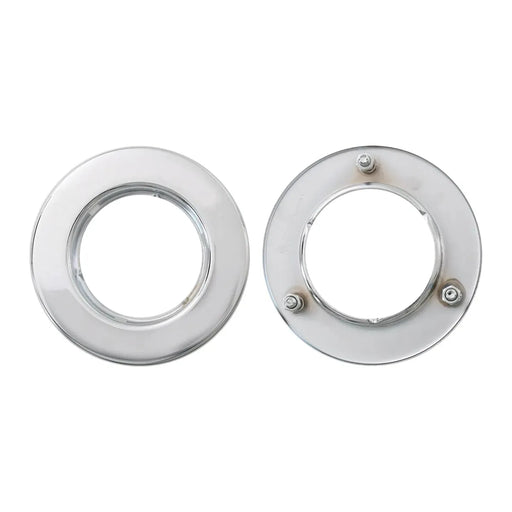 #87218 CR. STEEL FLANGE MOUNT RIM W/3 STUDS FOR GG 2.5" LED LIGHTS ( CHROME STEEL) Light Gray