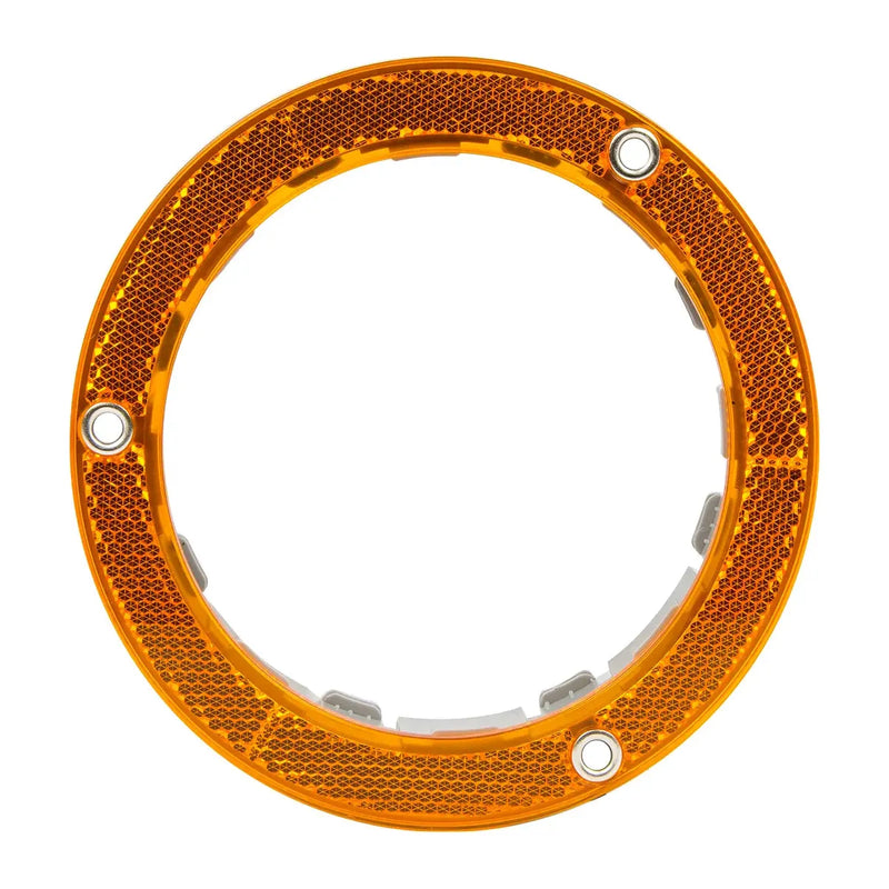 4" RED REFLECTIVE PLASTIC FLANGE MOUNT BEZEL Chocolate