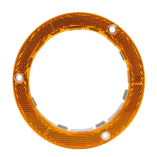 Chocolate 4" AMBER REFLECTIVE PLASTIC FLANGE MOUNT BEZEL