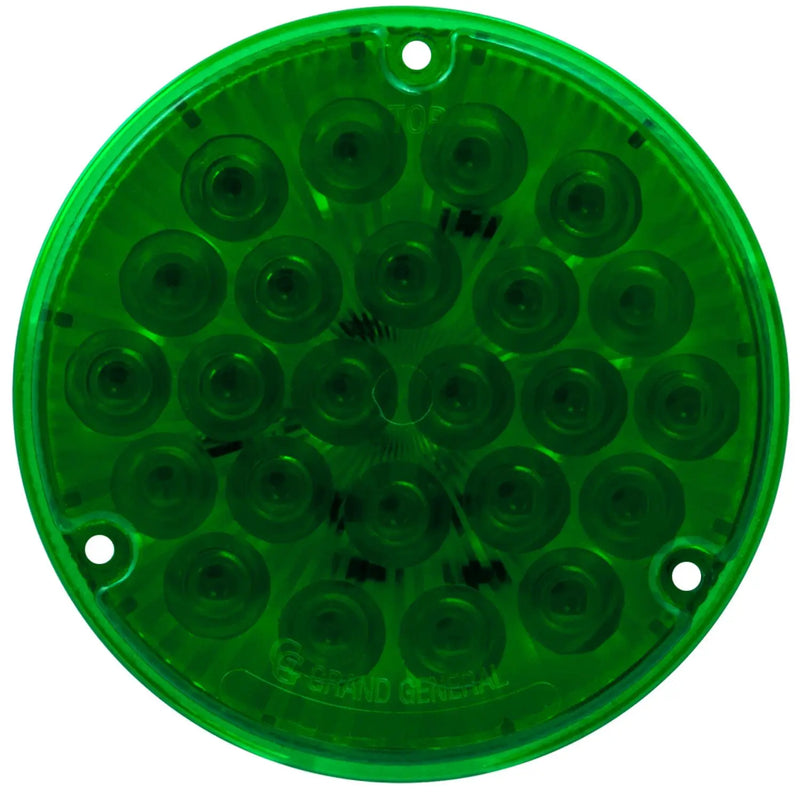 4" Pearl LED Light with Housing  (choose color) 4" ROUND green/green (light only),green/green (w/housing) Dark Green