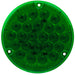 Dark Green 4″ Pearl LED Light with Housing  (choose color) 4" ROUND green/green (light only),green/green (w/housing)