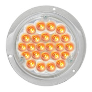 4" Pearl LED Light with Housing  (choose color) 4" ROUND amber/clear (w/housing) Gray