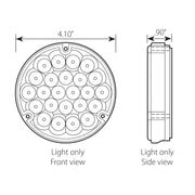 4" Pearl LED Light with Housing  (choose color) 4" ROUND amber/amber (light only),amber/clear (light only),red/red (light only),red/clear (light only),white/clear (light only),blue/blue (light only),blue/clear (light only),green/green (light only),green/clear (light only),amber/amber (w/housing),amber/clear (w/housing),red/red (w/housing),red/clear (w/housing),white/clear (w/housing),blue/blue (w/housing),blue/clear (w/housing),green/green (w/housing),green/clear (w/housing) Black
