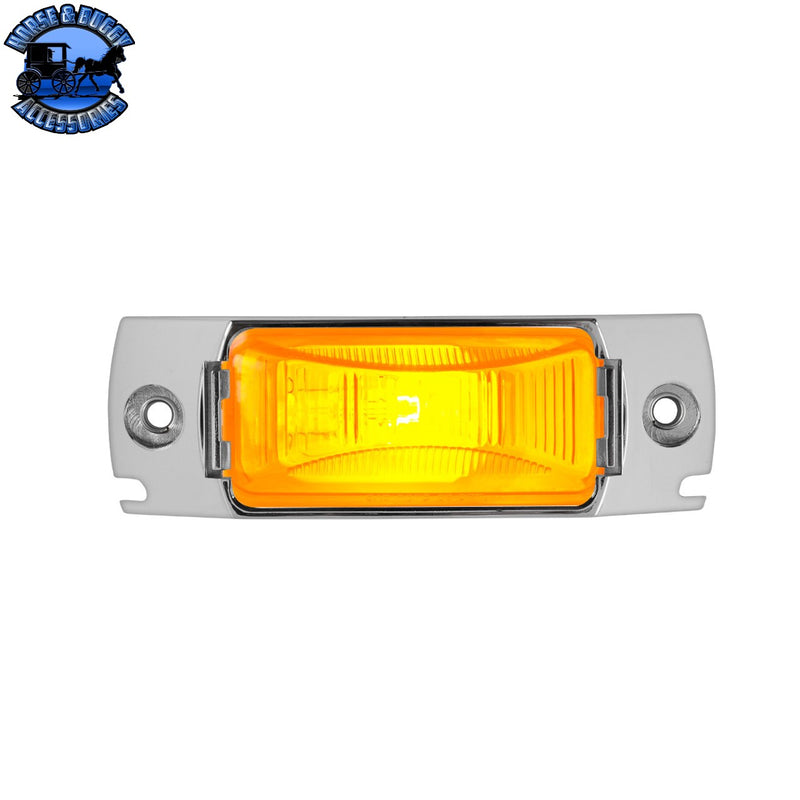Small Rectangular Single Bulb Sealed Marker Light (CHOOSE COLOR AND STYLE)