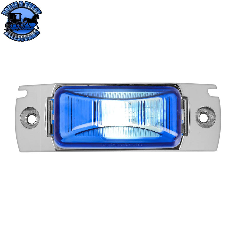 Small Rectangular Single Bulb Sealed Marker Light (CHOOSE COLOR AND STYLE)