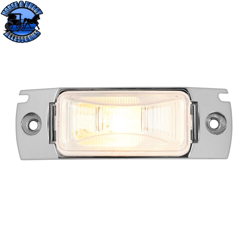 Small Rectangular Single Bulb Sealed Marker Light (CHOOSE COLOR AND STYLE)