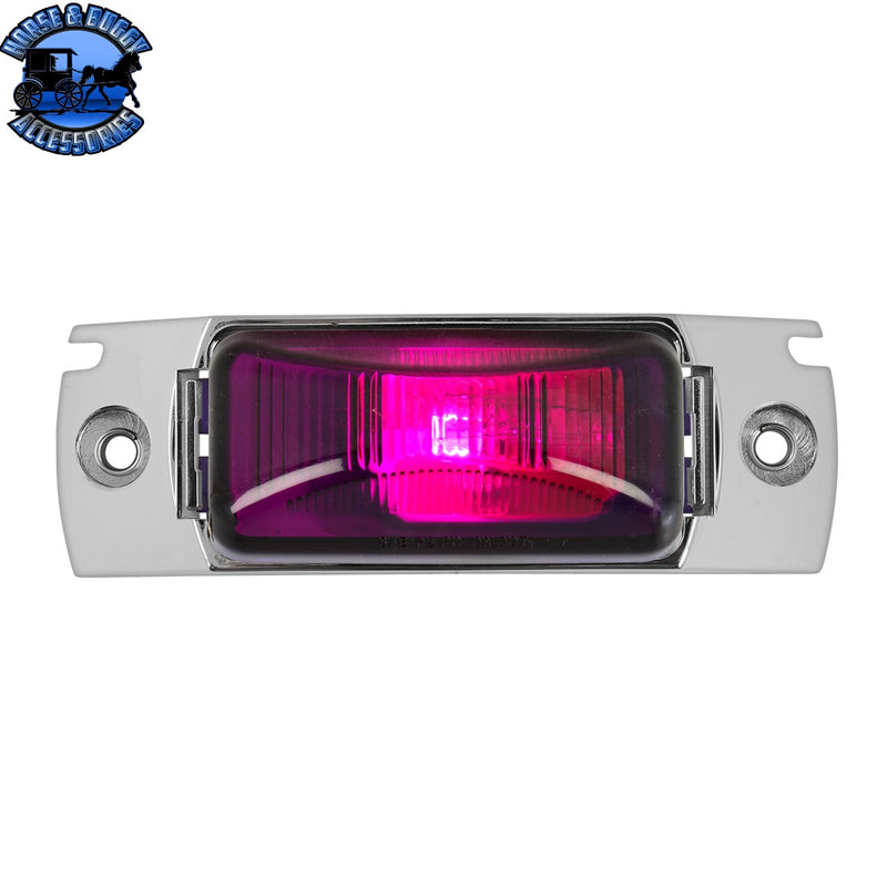 Small Rectangular Single Bulb Sealed Marker Light (CHOOSE COLOR AND STYLE)