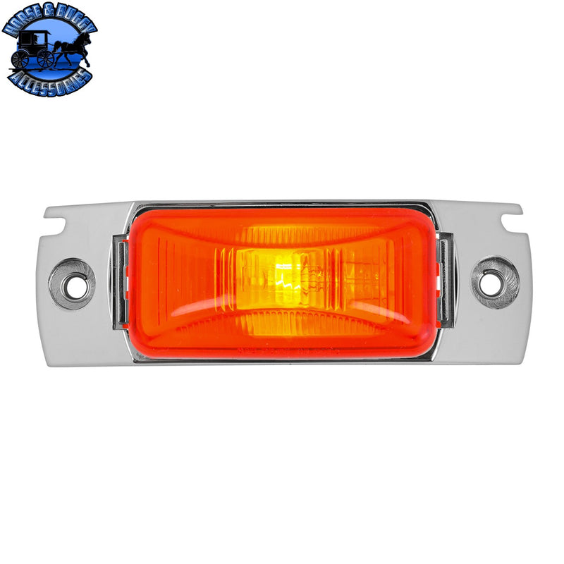 Small Rectangular Single Bulb Sealed Marker Light (CHOOSE COLOR AND STYLE)