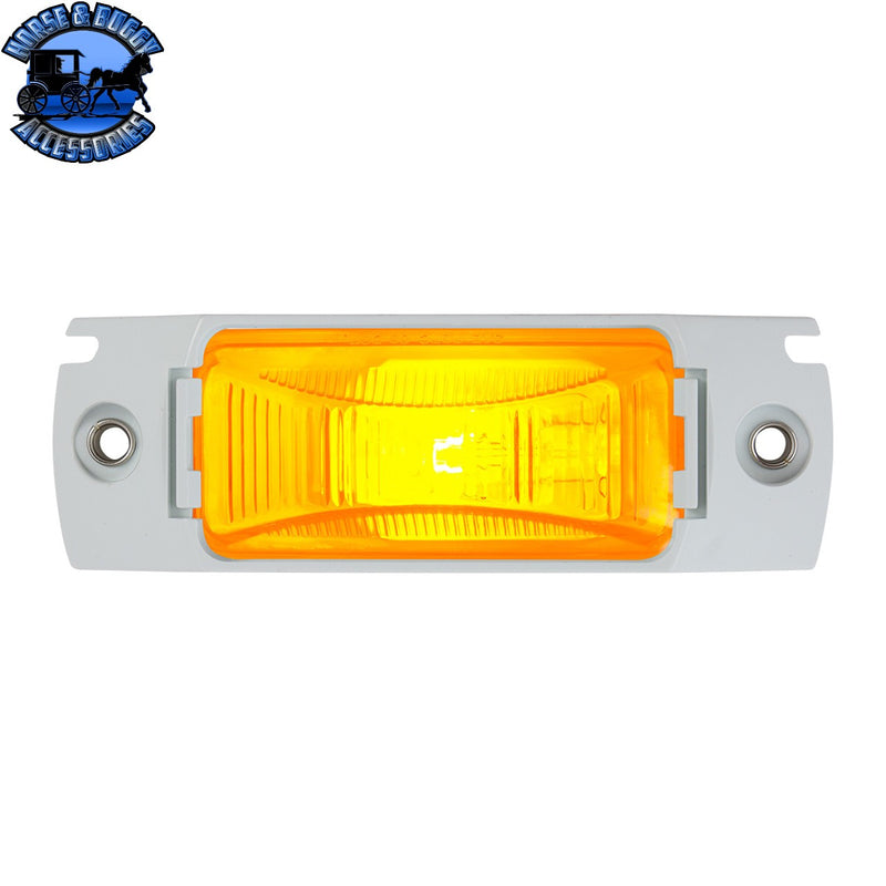 Small Rectangular Single Bulb Sealed Marker Light (CHOOSE COLOR AND STYLE)