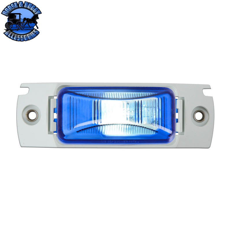 Small Rectangular Single Bulb Sealed Marker Light (CHOOSE COLOR AND STYLE)