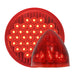 Firebrick CR LIGHT PANEL W/2-4" & 6-2.5" RED LED BEEHIVE & RIM W/VISOR