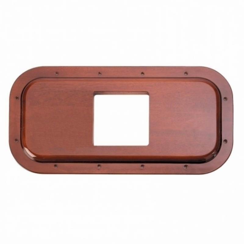 UP-88046B Peterbilt Wood Shift Plate - 4 7/8" X 4 13/16" Opening (Bulk)