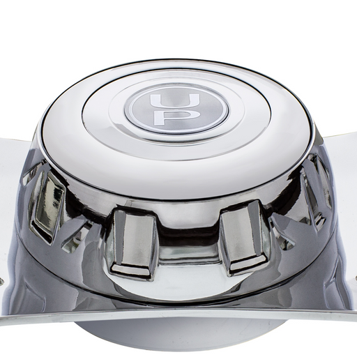 UP-88138 18" Chrome Boss Steering Wheel With Hub & Horn Button Kit For Peterbilt (1998-2005) & Kenworth (2001-2002)