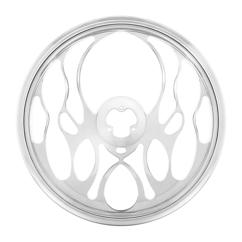 UP-88150 18" Chrome Aluminum "Blaze" Style Steering Wheel