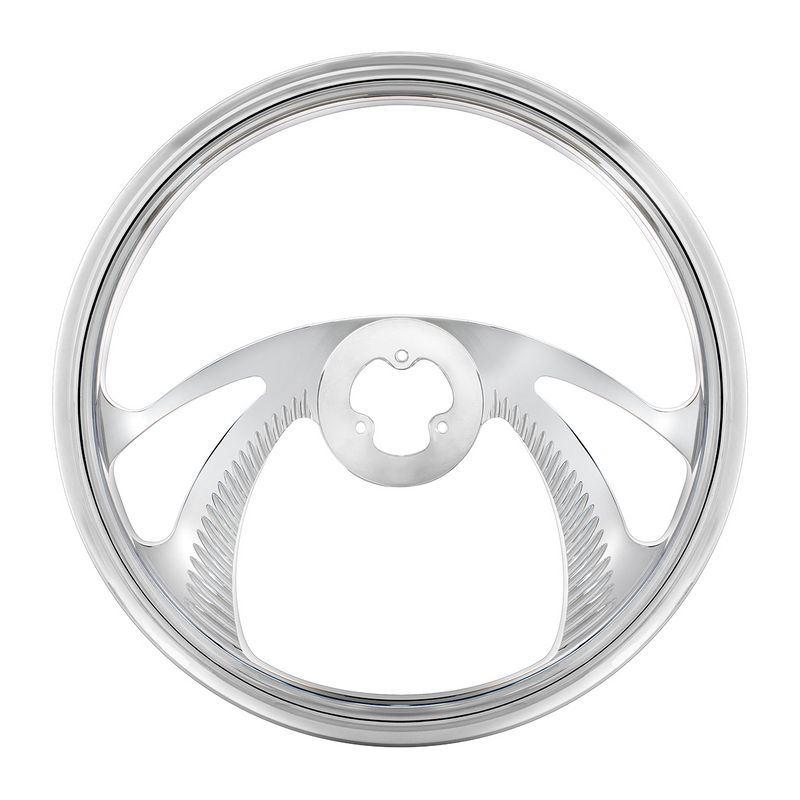 UP-88158 18" Chrome Aluminum "Scorpion" Style Steering Wheel