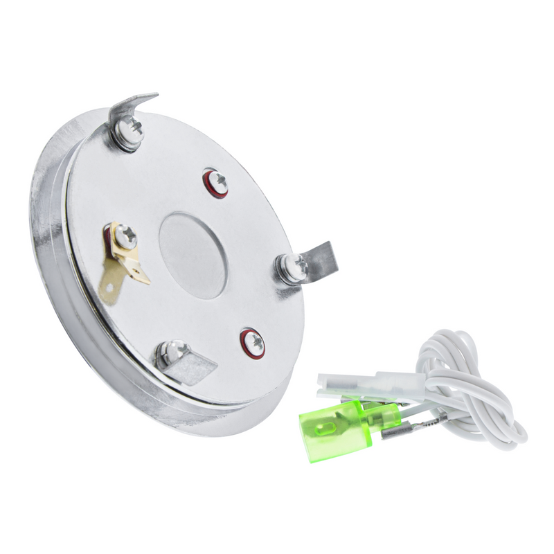 Botón de bocina de volante de aluminio cromado con medallón de metal, Cuerpo de Marines de EE. UU.