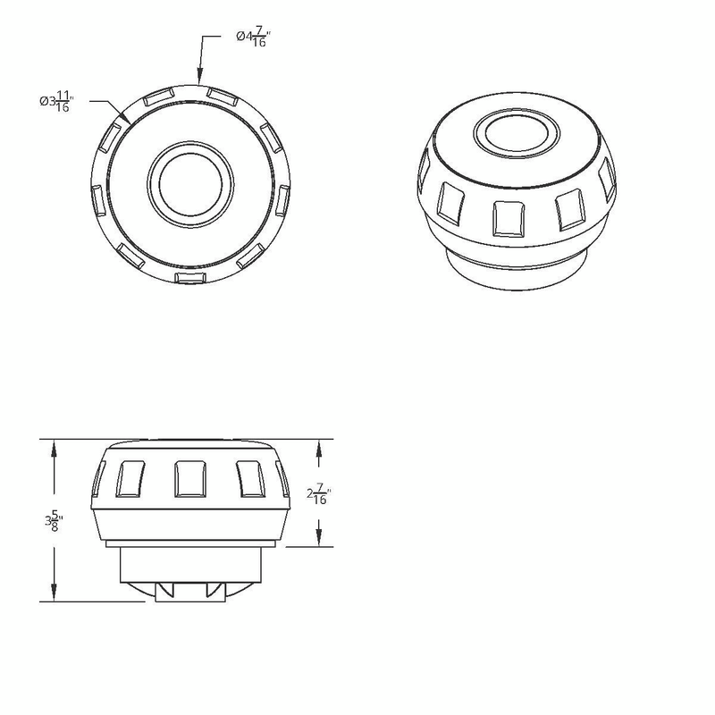 Chrome Steering Wheel Hub & Horn Button Kit For Peterbilt (1998-2005), & Kenworth (2001-2002)