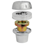 UP-88212 Chrome Steering Wheel Hub & Horn Button Kit For 1989-2006 Freightliner