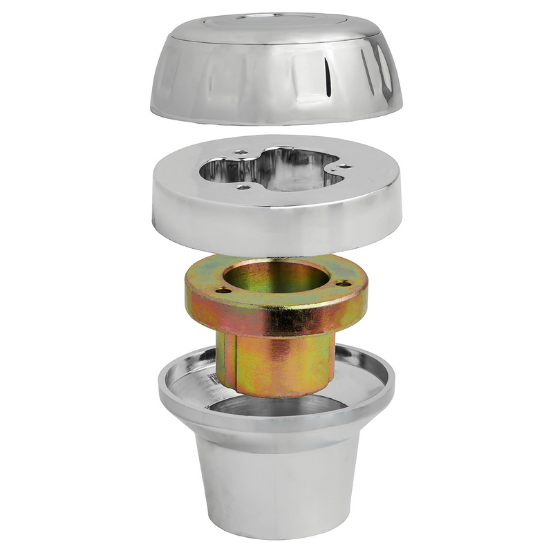 UP-88212 Chrome Steering Wheel Hub & Horn Button Kit For 1989-2006 Freightliner