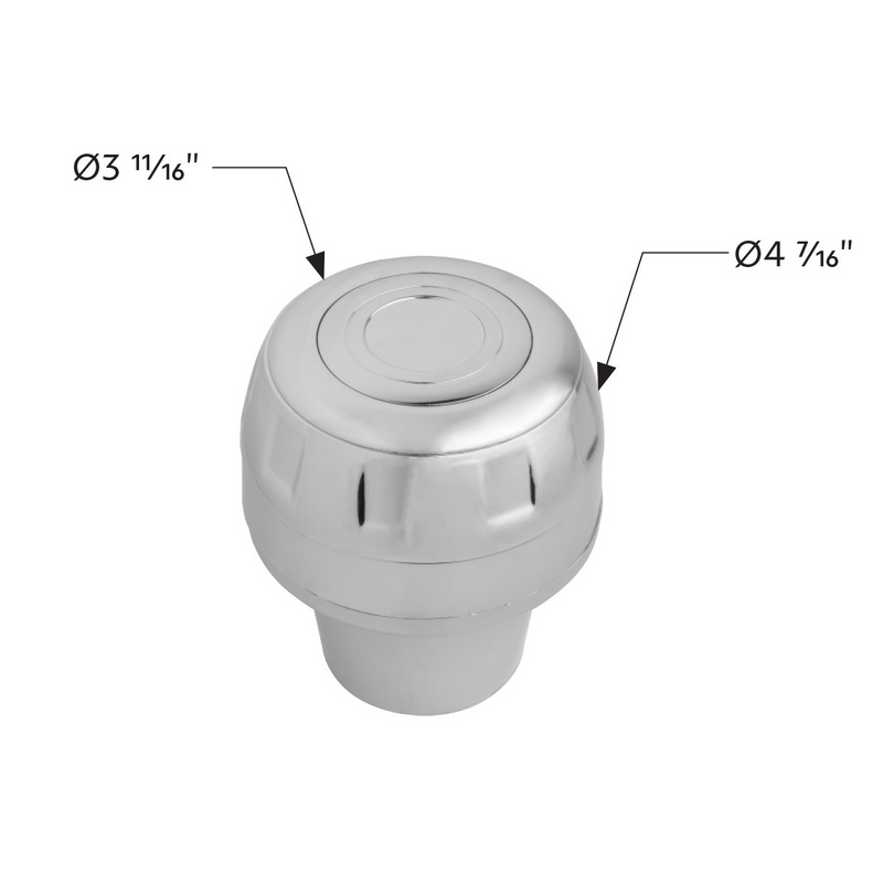 UP-88212 Chrome Steering Wheel Hub & Horn Button Kit For 1989-2006 Freightliner