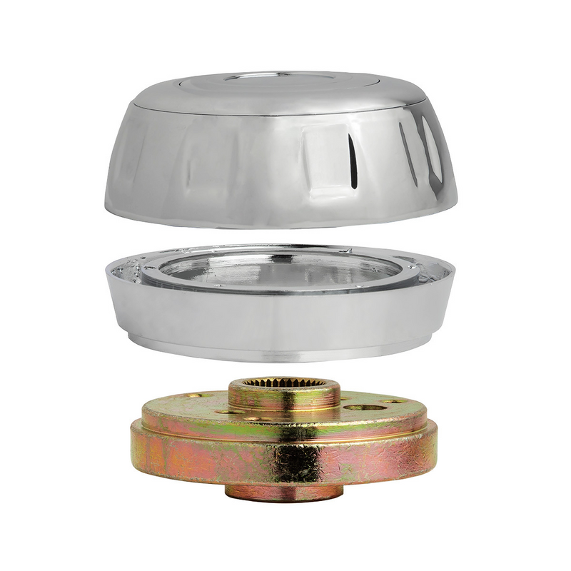 UP-88213 Chrome Steering Wheel Hub & Horn Button Kit For 2000 or Older Navistar International