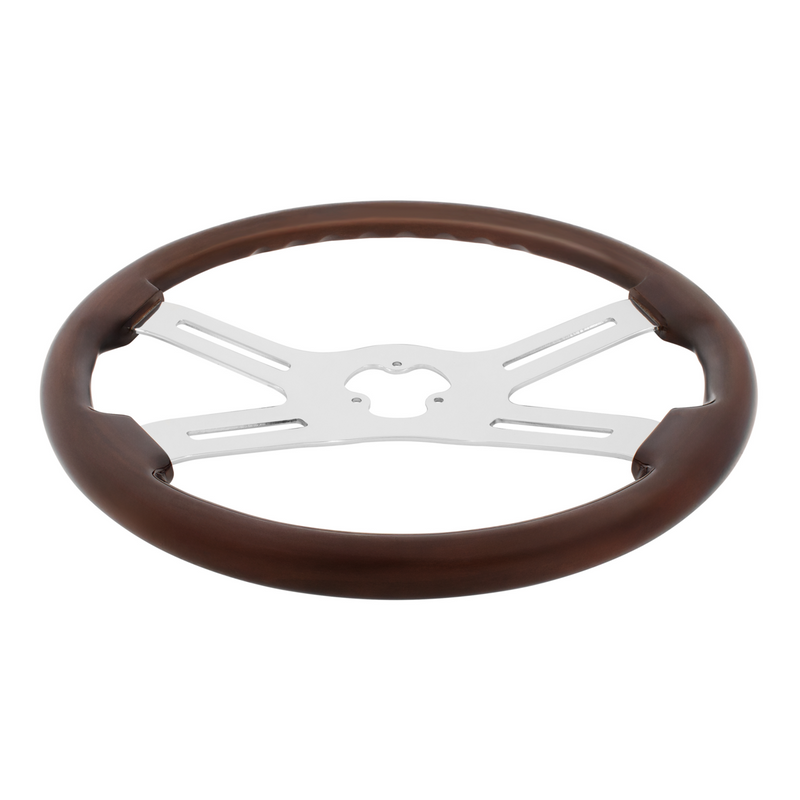 Volante cromado de 4 radios de 18"