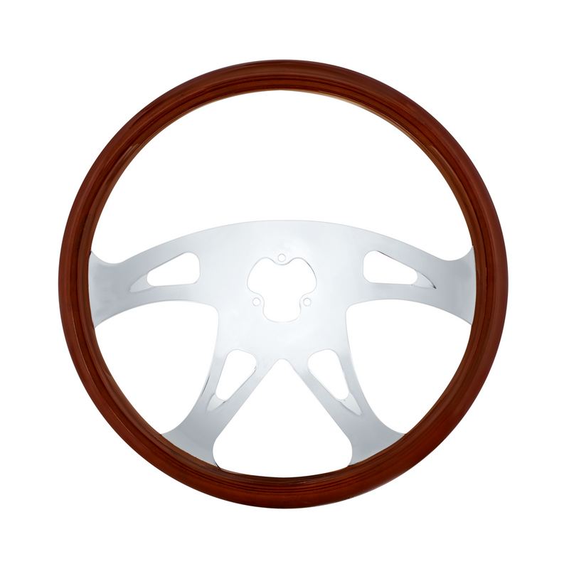 UP-88218 18" Chrome Boss Steering Wheel
