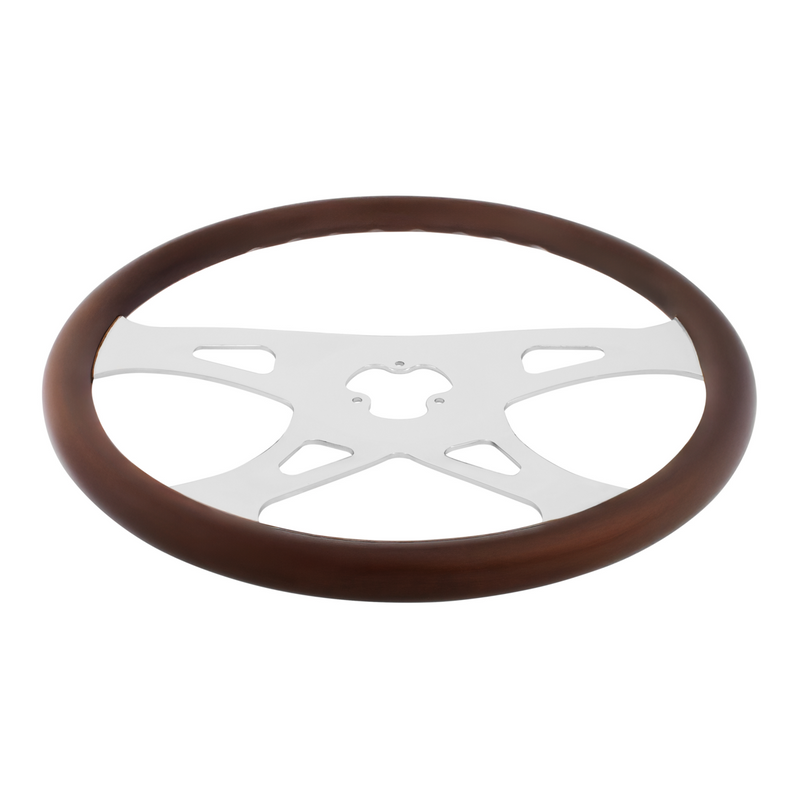 UP-88218 18" Chrome Boss Steering Wheel