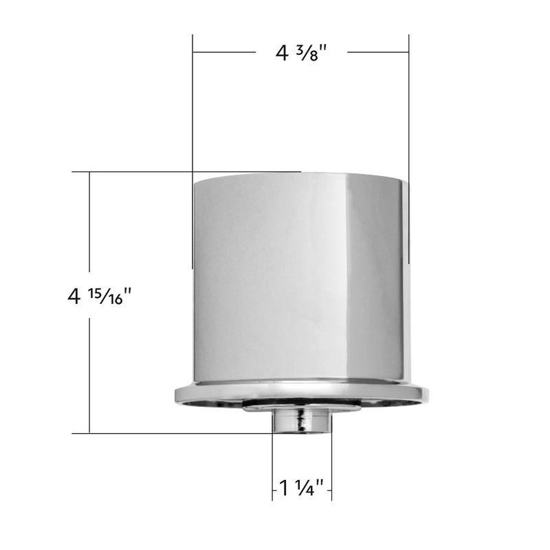 UP-88238 Chrome Steering Wheel Hub For 2007+ Freightliners