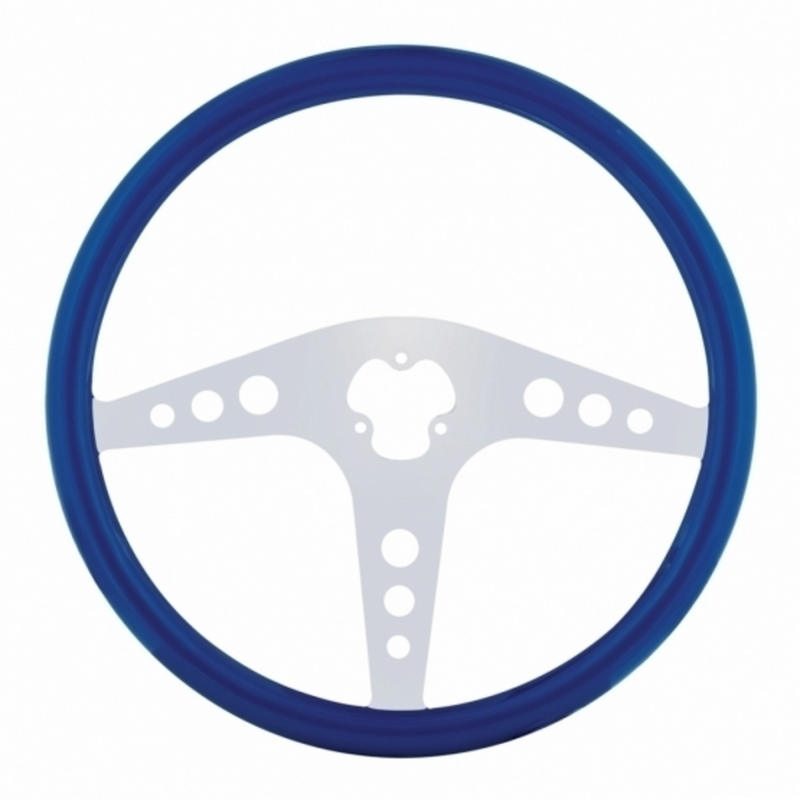 UP-88244 18" Color GT Steering Wheel - Electric Blue