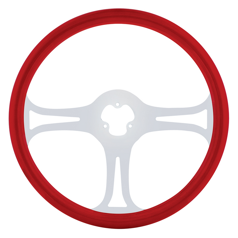 UP-88247 18" Color Blade Steering Wheel - Indigo Red
