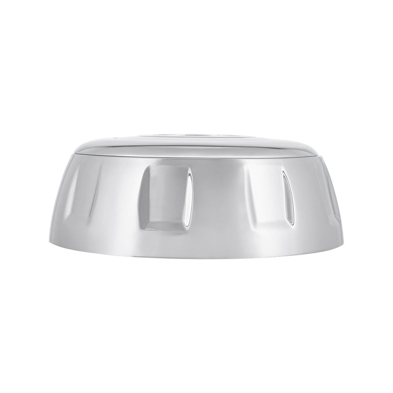 Universal (3 hole) Chrome Bezel And Horn Button #88261 STEERING HUB Light Gray