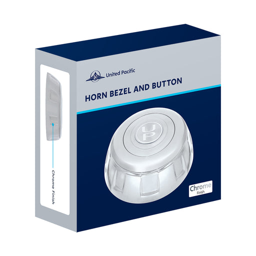 Universal (3 hole) Chrome Bezel And Horn Button #88261 STEERING HUB Midnight Blue