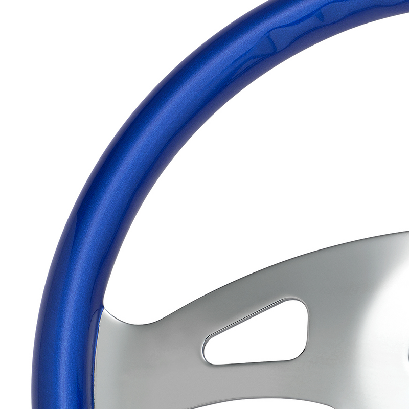 UP-88315 18" Boss Steering Wheel With Color Matching Horn Bezel - Electric Blue