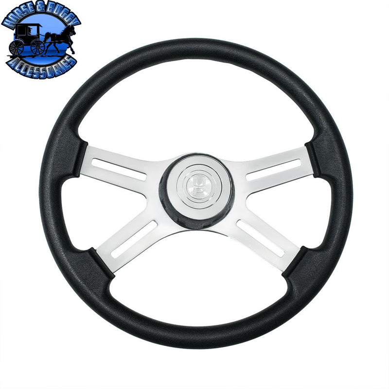 18" Polyurethane Rim 4 Spoke Steering Wheel With Horn Bezel steering wheel Lavender