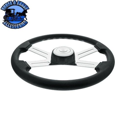 18" Polyurethane Rim 4 Spoke Steering Wheel With Horn Bezel steering wheel Lavender