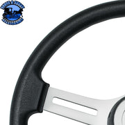 18" Polyurethane Rim 4 Spoke Steering Wheel With Horn Bezel steering wheel Light Gray