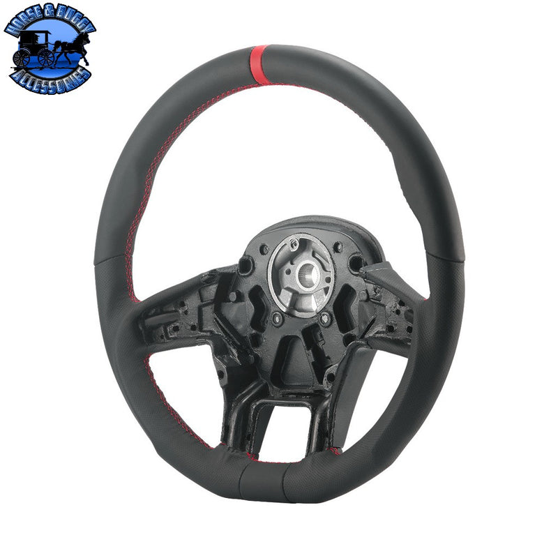18" YourGrip GT PRO Leather Steering Wheel For 2012-2021 Peterbilt 579 & 2013-2021 Kenworth T680 (Choose Color) steering wheel Black,Brown Dark Slate Gray