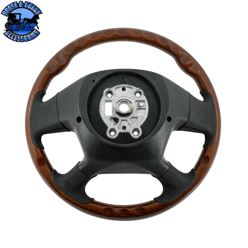 UP-88395 18" YourGrip Wood Steering Wheel For 2018-2026 Freightliner Cascadia