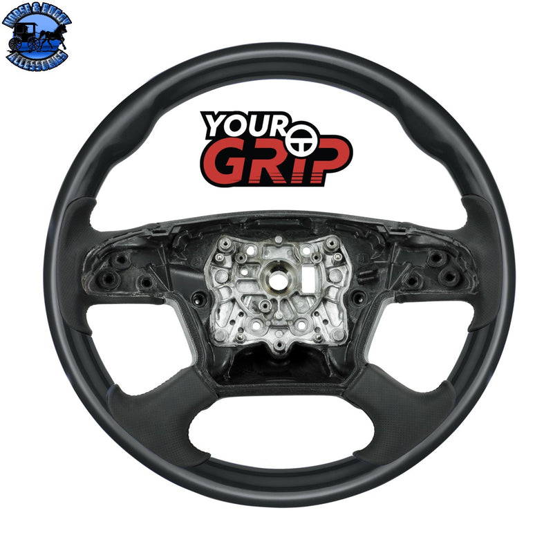 18" YourGrip Wood Candy Color Steering Wheel For 2018-2026 Freightliner Cascadia (Choose Color)