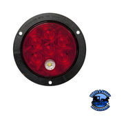 883K-7 4" Red and White LED Stop/Turn/Tail, & Back-Up Light, Round, Flange-Mount w/ Plug, Kit Dark Slate Gray