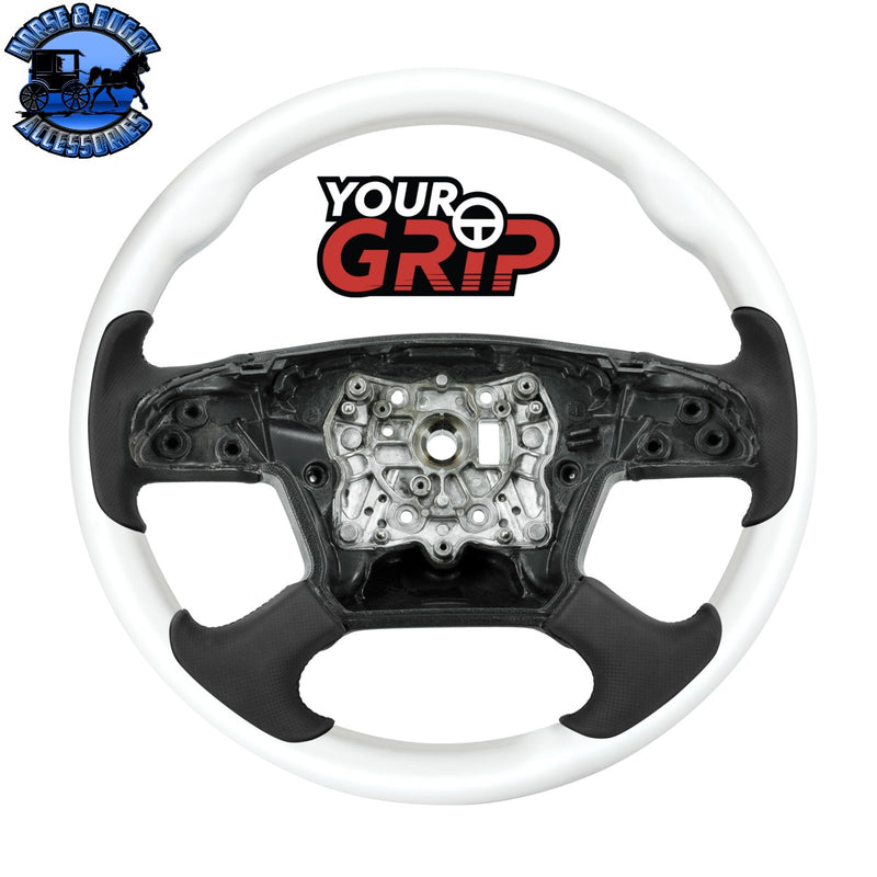 18" YourGrip Wood Candy Color Steering Wheel For 2018-2026 Freightliner Cascadia (Choose Color)