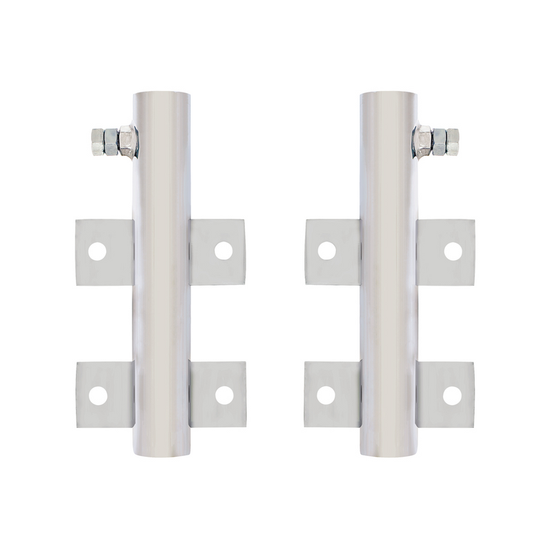 Warning Flag Holder - Chrome (Pair)